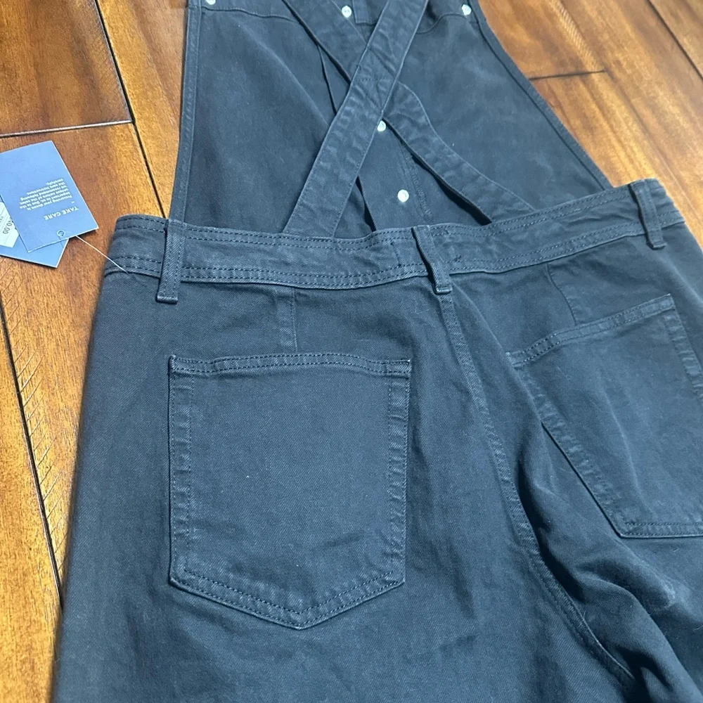 Women Black Overalls - Picture 10 of 12